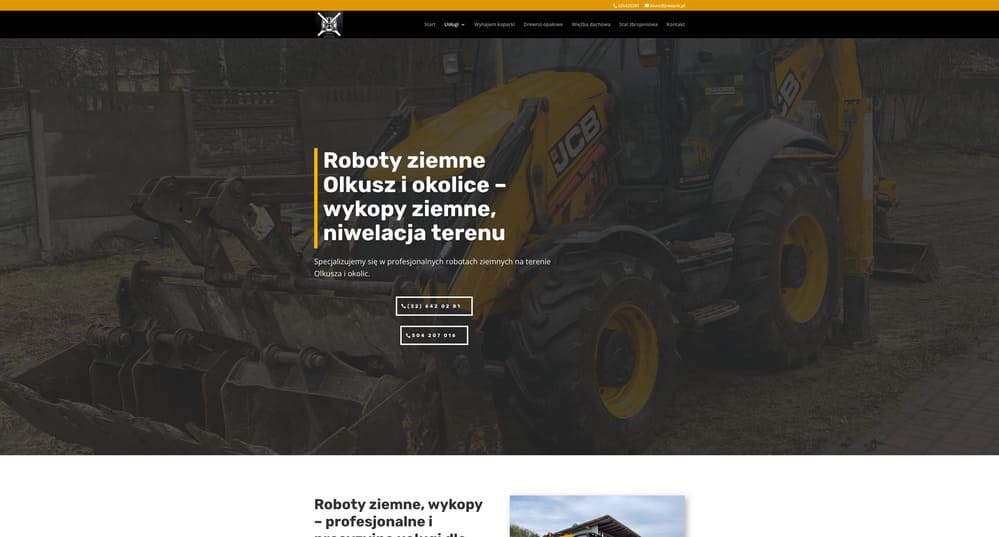 Wykopy pod fundamenty Olkusz